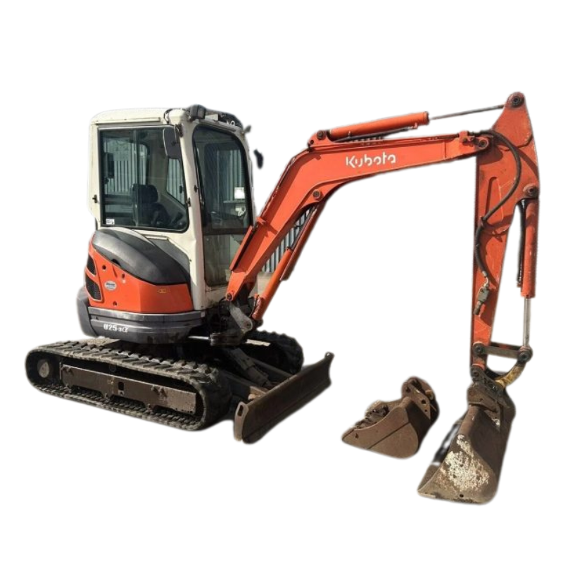 Mini Pelle KUBOTA U25-3 – 2,6T – Occasion 2008 – 3600h + BRH + 3 Godets – Image 3