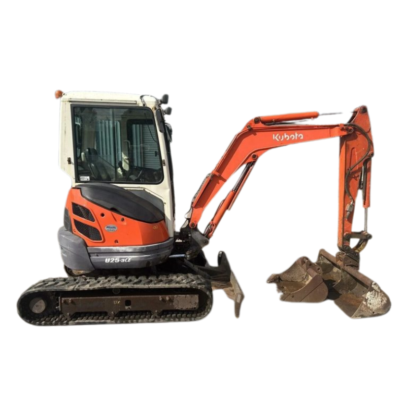 Mini Pelle KUBOTA U25-3 – 2,6T – Occasion 2008 – 3600h + BRH + 3 Godets – Image 4