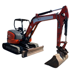 Mini Pelle KUBOTA U48-4 – 4,8T – Occasion 2015 – 5951h – Pack 4 Godets + Ripper