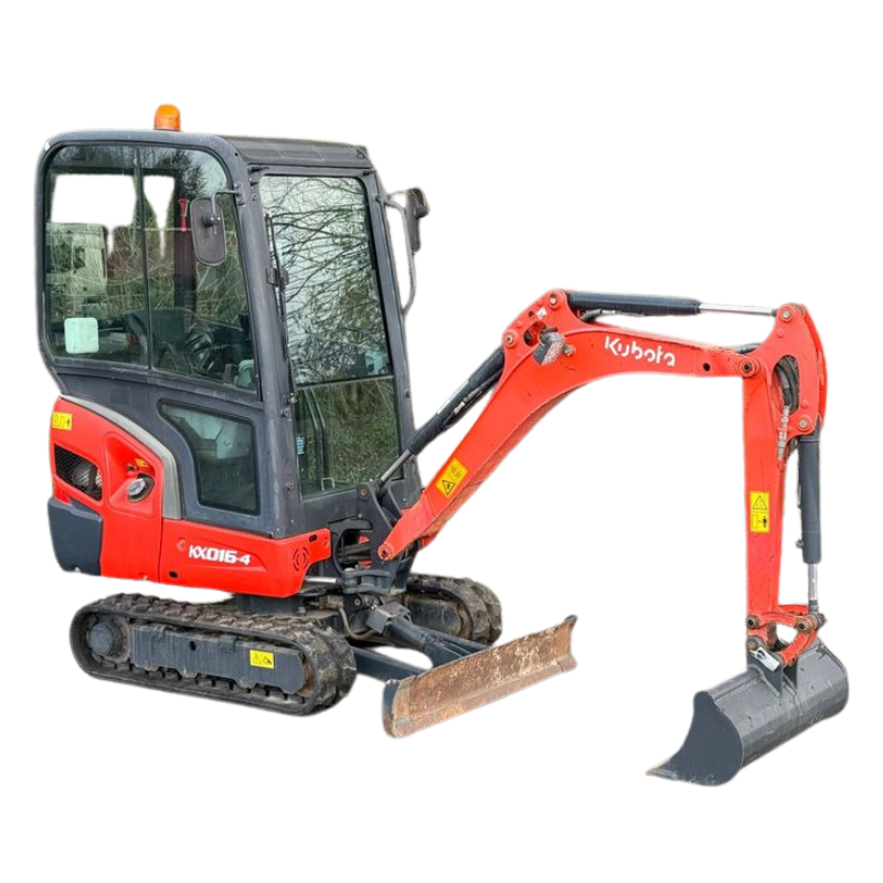 Mini Pelle KUBOTA KX016-4 – 1,6T – Occasion 2015 – 2400h+ 3 Godets – Image 2