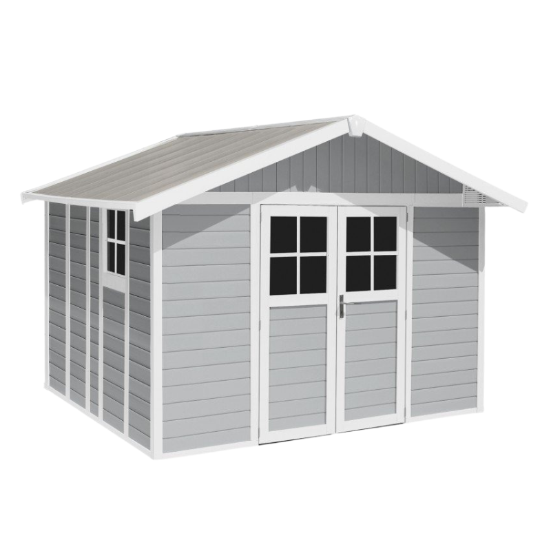 Abri de jardin en PVC Grosfillex DECO – 11,2 m²