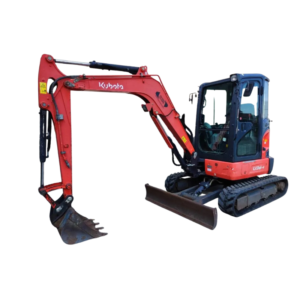 Mini-pelle Kubota U36-4 avec attache rapide et godet