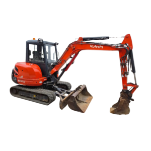 Mini-pelle Kubota KX121-3 A avec attache hydraulique et 2 godets