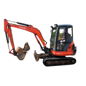 Mini-pelle Kubota KX101-3 A3 avec 3 godets